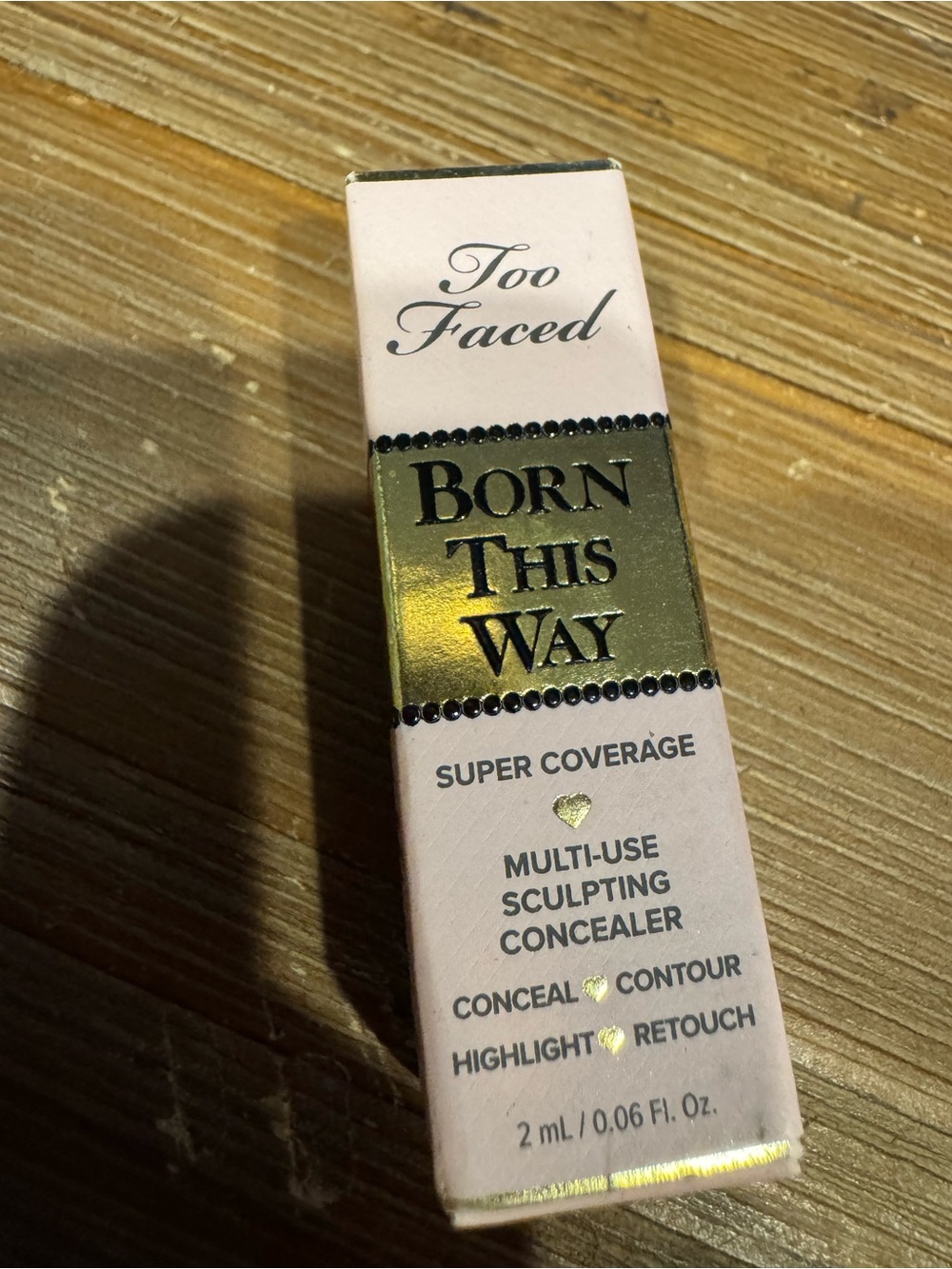 New Too faced Born This Way Super Coverage Multi-Use Concealer color Chestnut